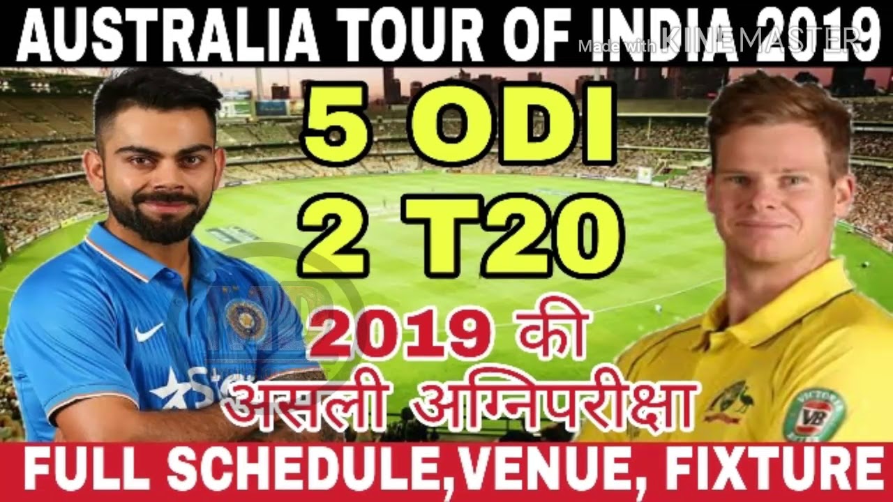 Australia-Tour-of-India-Cricket-Matches-Schedule-2019