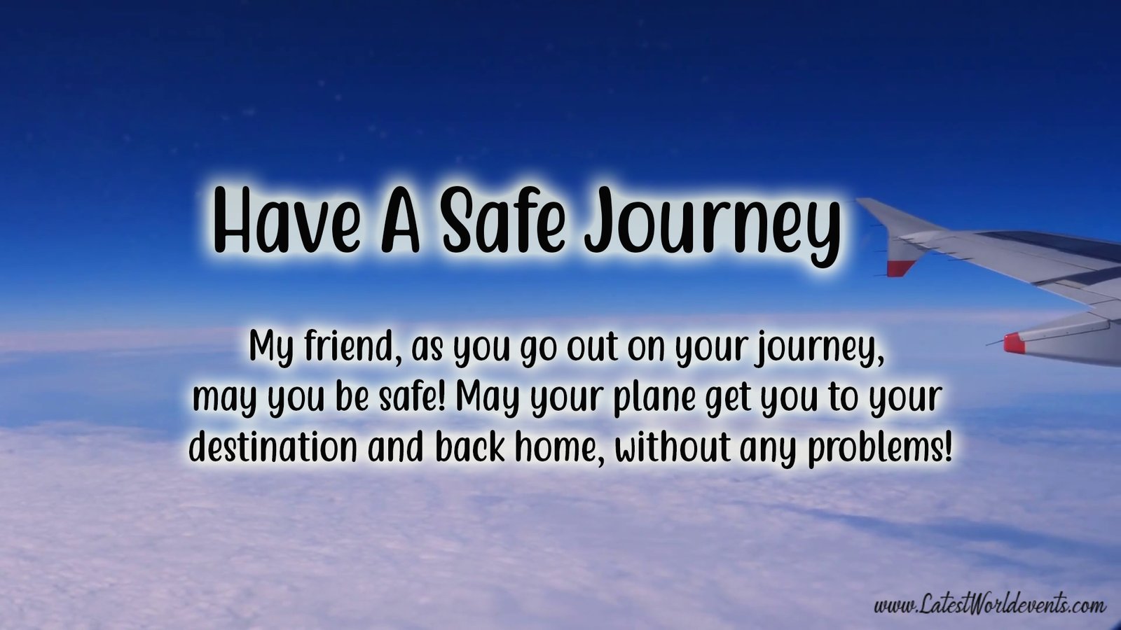 Happy Journey Wishes for Brother & Safe Flight Wishes for Brother