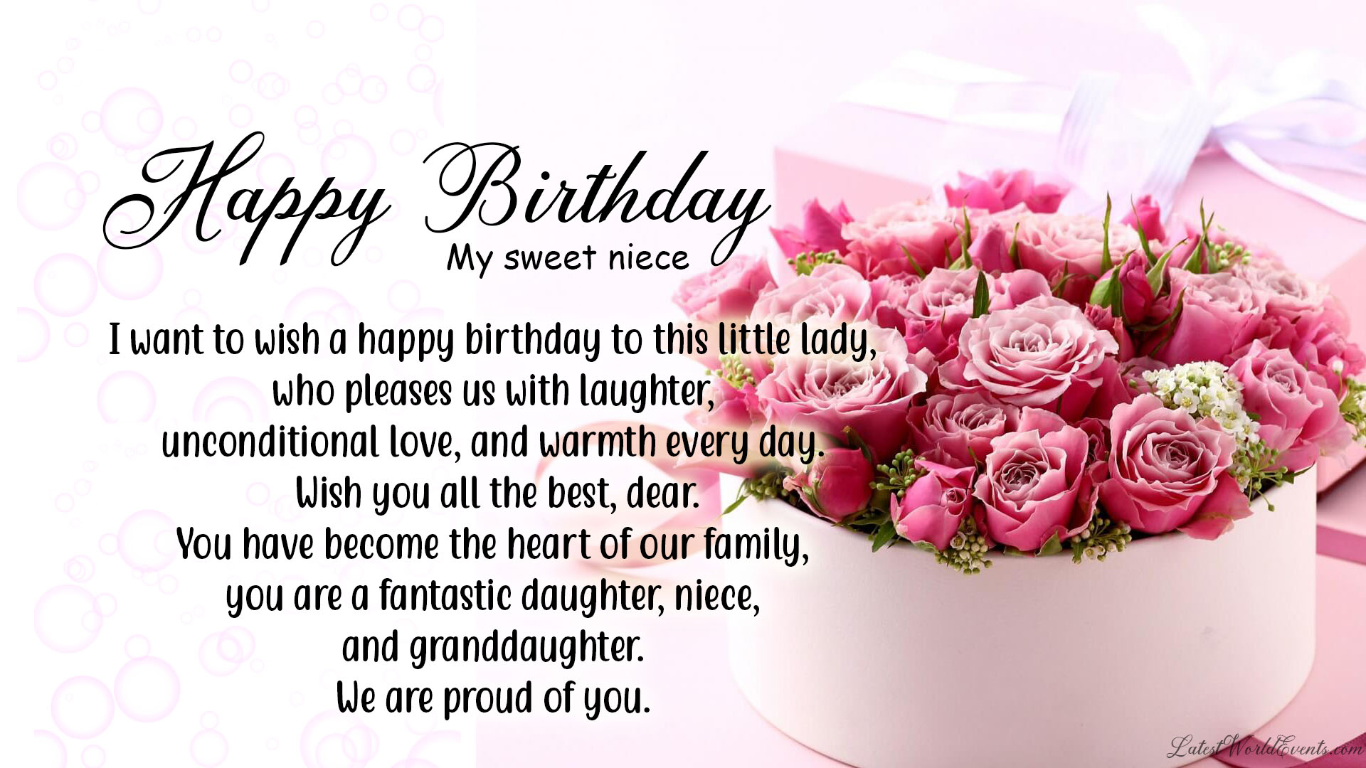 Inspirational birthday wishes for a niece & Happy birthday n