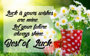 Good luck wishes for future & Good luck messages for best friend