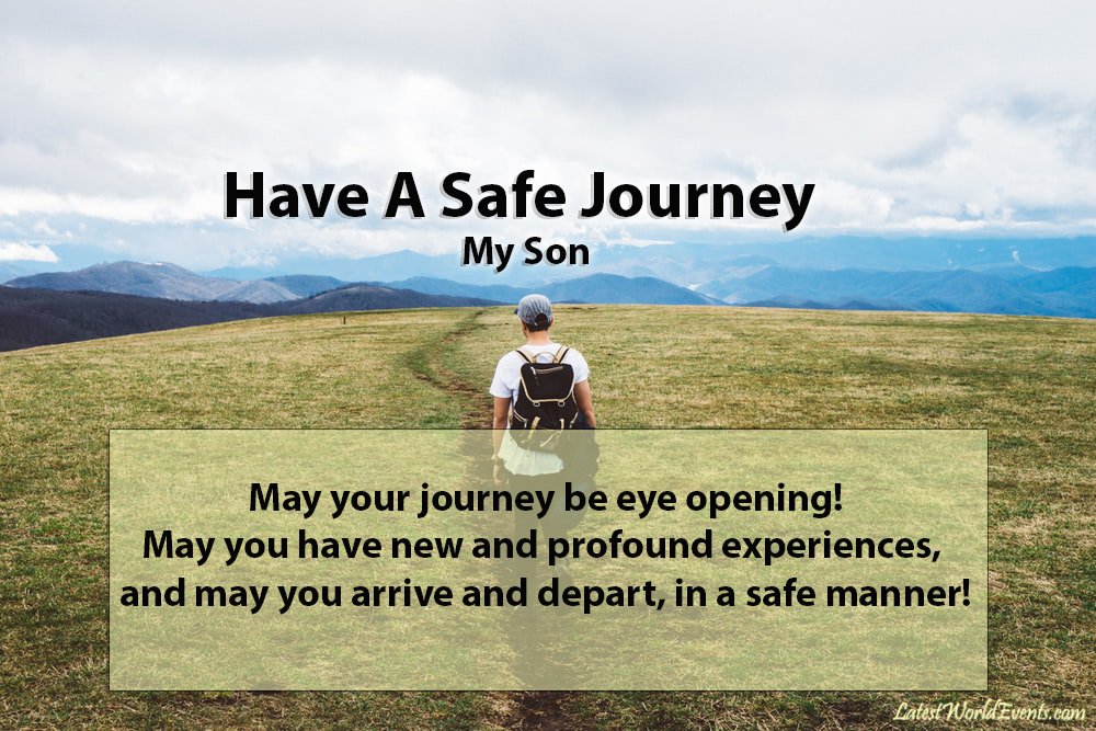 happy journey quotes for son