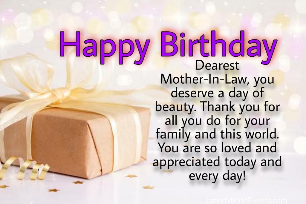 Happy Birthday Mother-in-Law Quotes - Latest World Events
