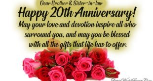 Cute-happy-20th-wedding-anniversary-wishes-for-brother