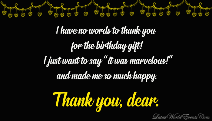 Thank You Notes for Birthday Wishes - Latest World Events
