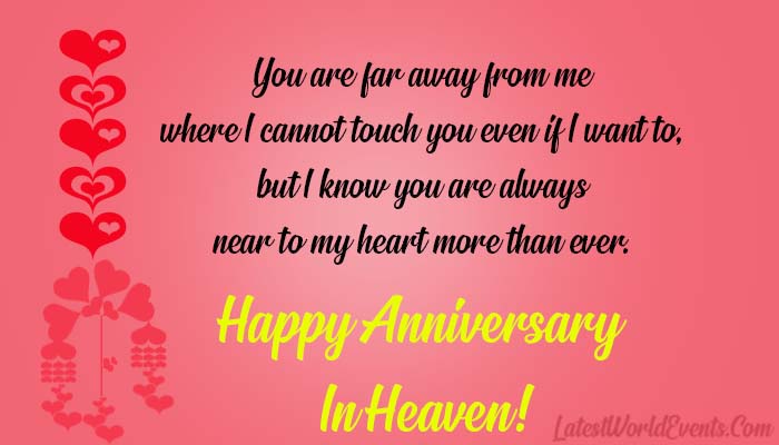 Happy Anniversary in Heaven - Latest World Events