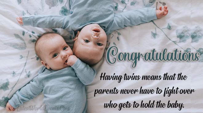 Congratulations Messages Wishes for Twins